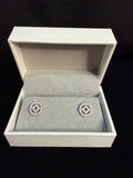 Geometric Luxe Silver Studs