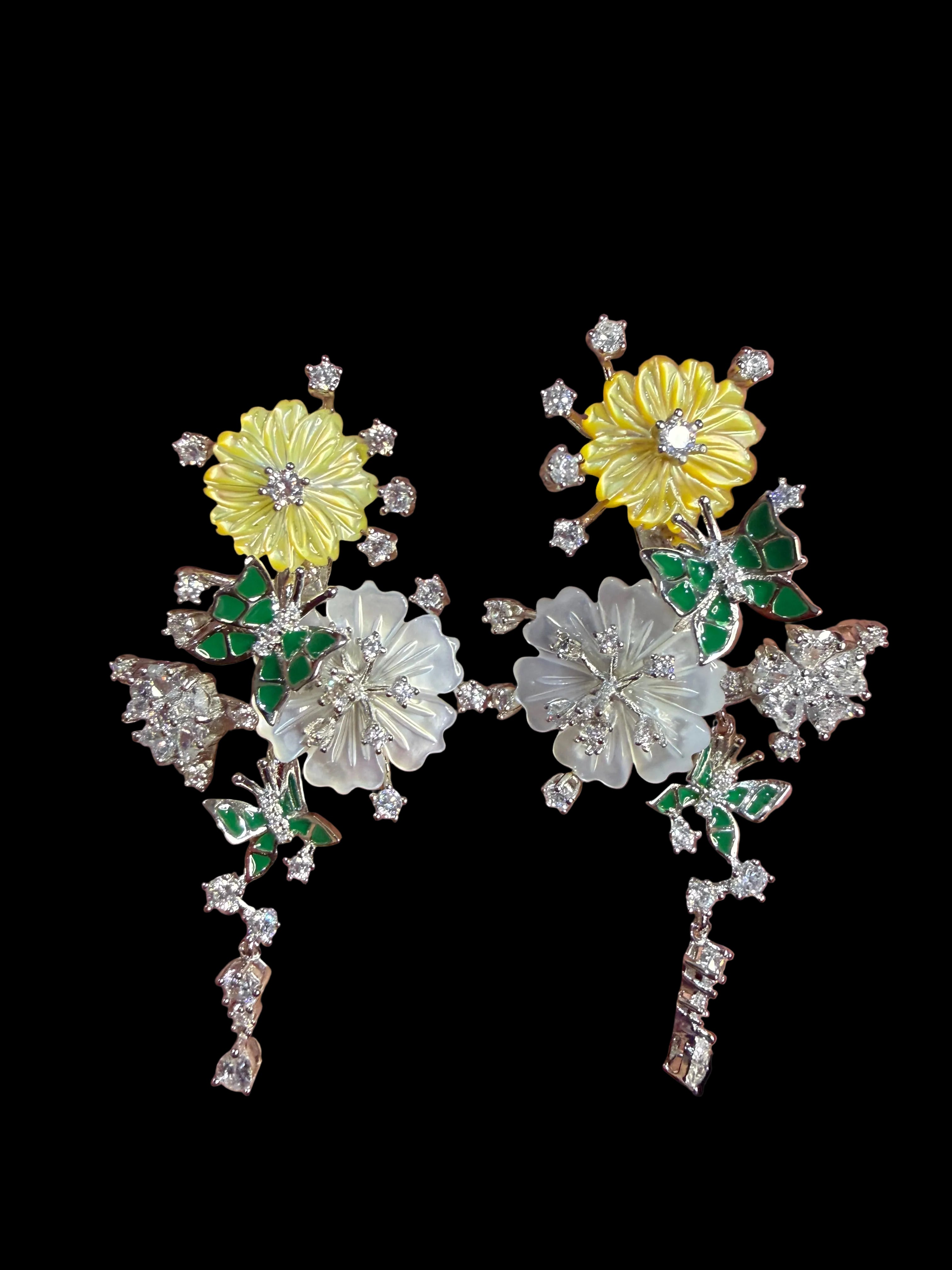 Garden Bloom Statement Earrings
