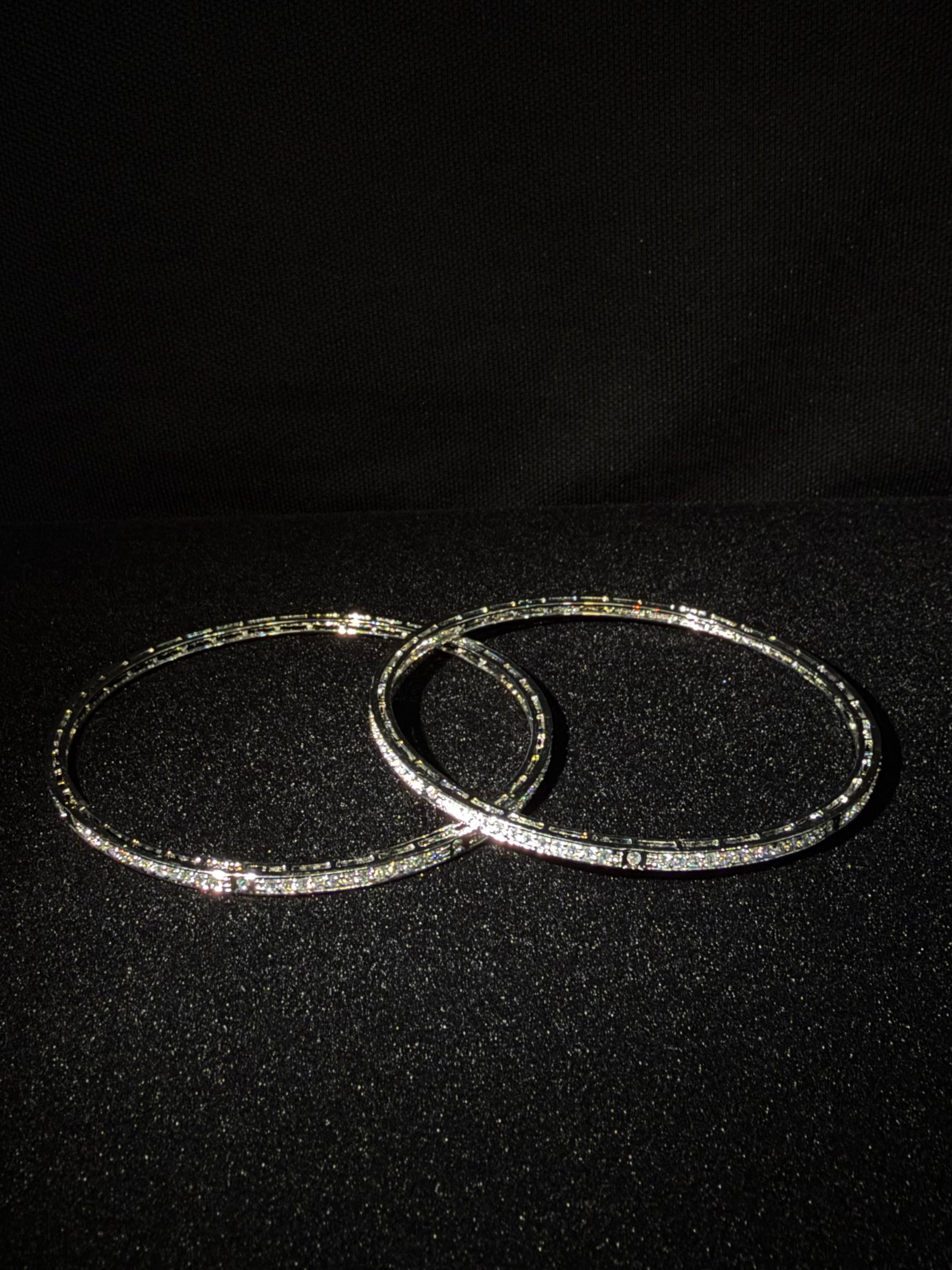 925 Silver CZ Women’s Bangle Set