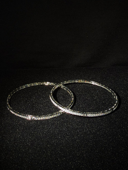 925 Silver CZ Women’s Bangle Set