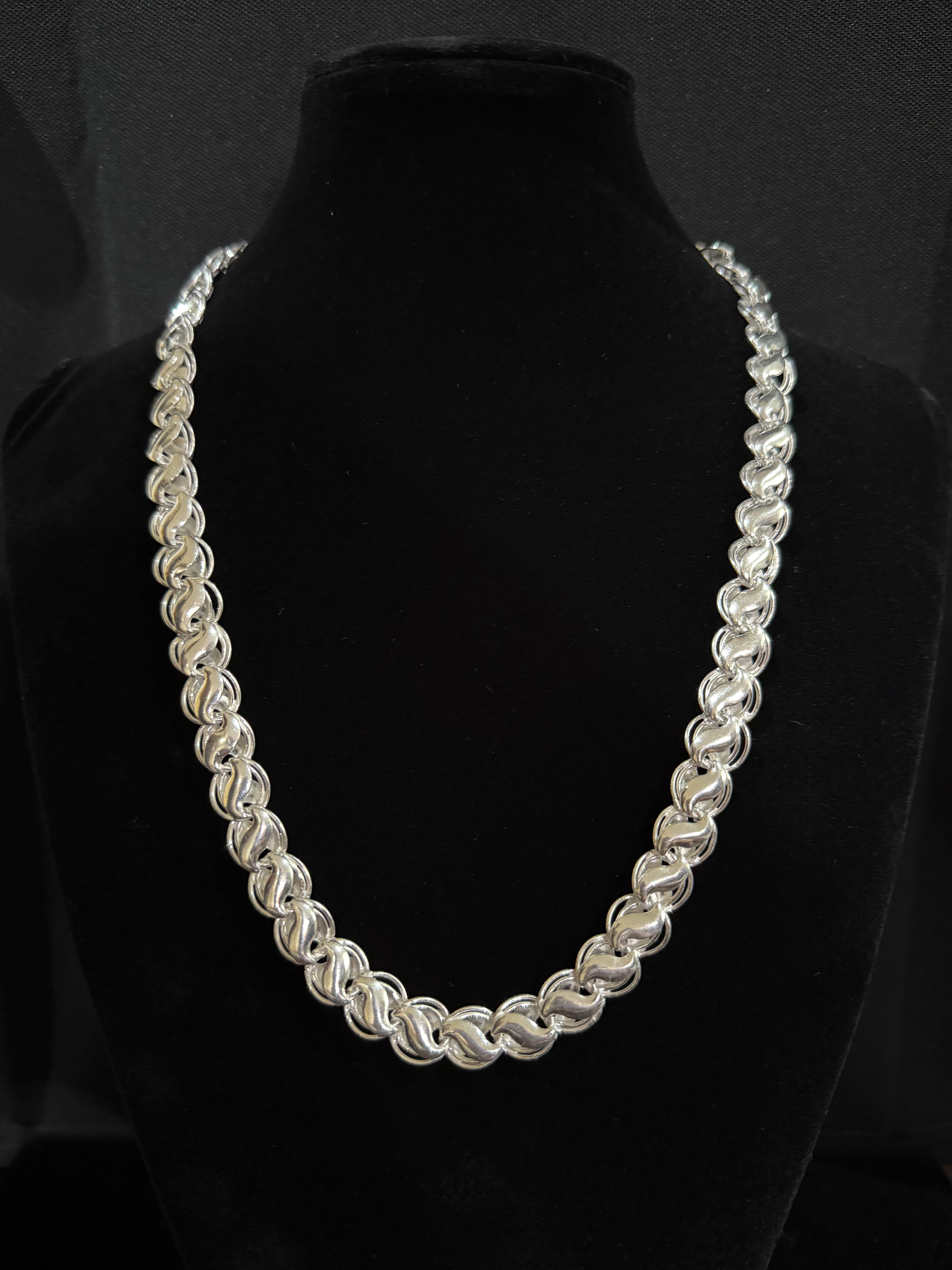 Men’s Lotus Link Chain in 925 Silver