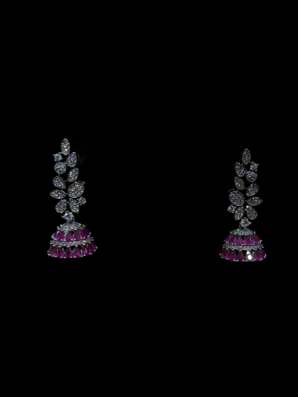 Royal Elegance 925 Silver Jhumki Earrings