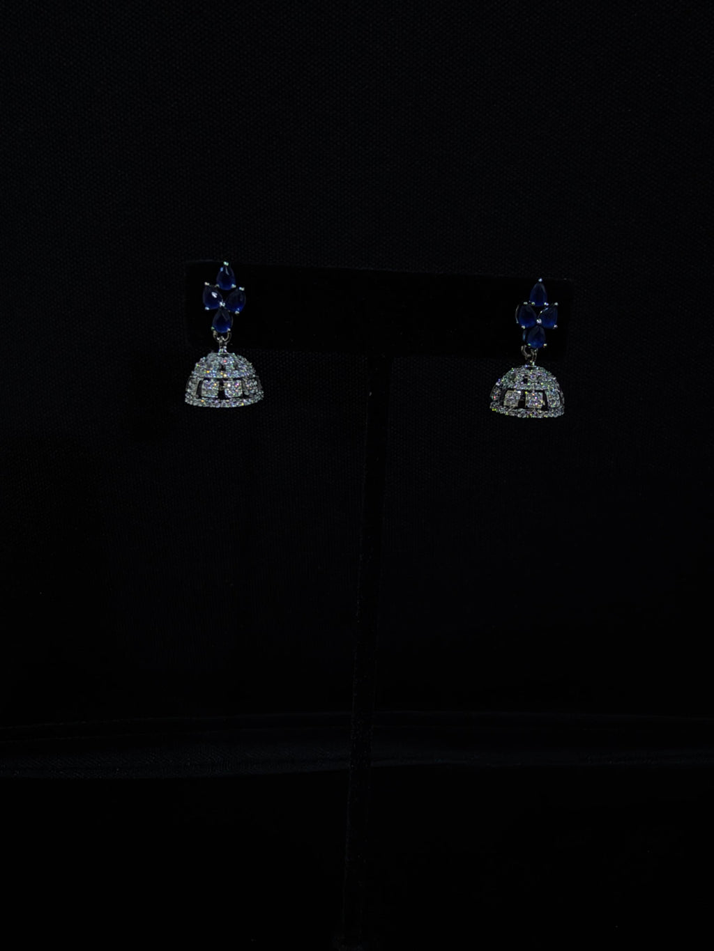 Royal Elegance 925 Silver Jhumki Earrings