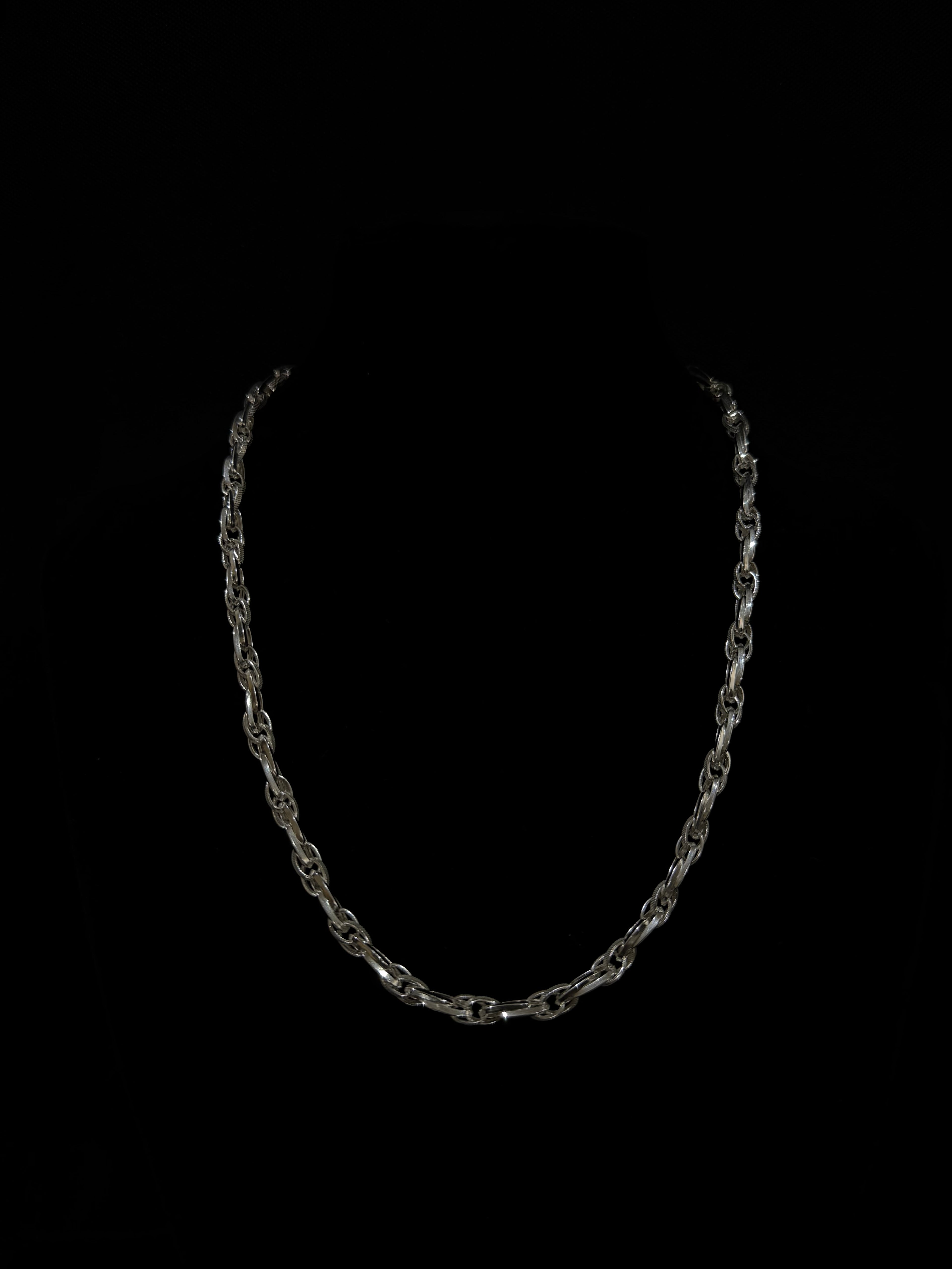 925 Silver Hollow Link Chain