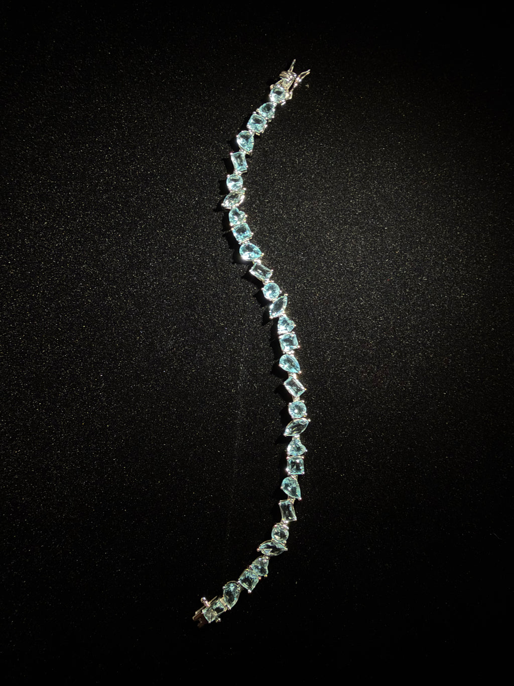 925 Silver Bracelet for Women – Elegant Multi Shape Crystal Design