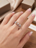Knot Detail Ring in 925 Silver (size-6)
