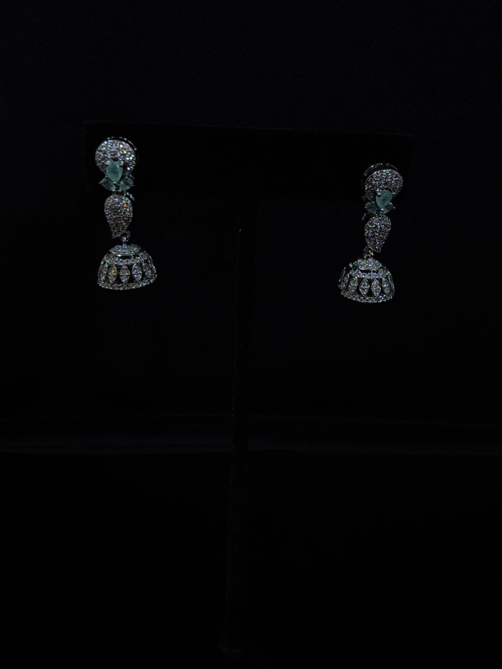 Royal Elegance 925 Silver Jhumki Earrings