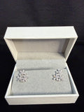 Blossom Cluster Silver Earrings