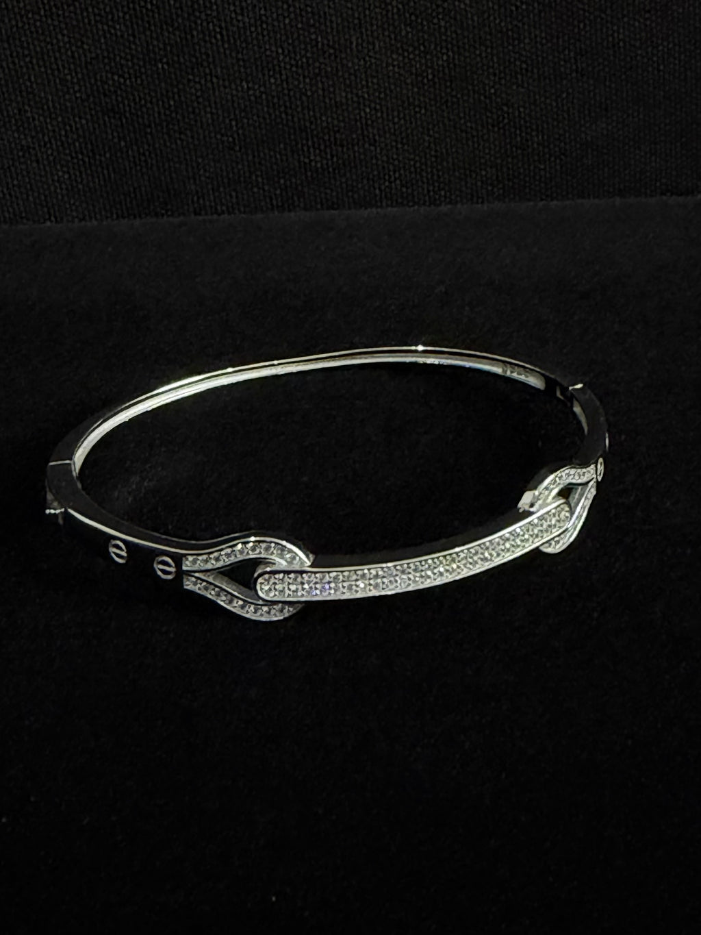 925 Silver CZ Zircon Adjustable Bracelet for Women