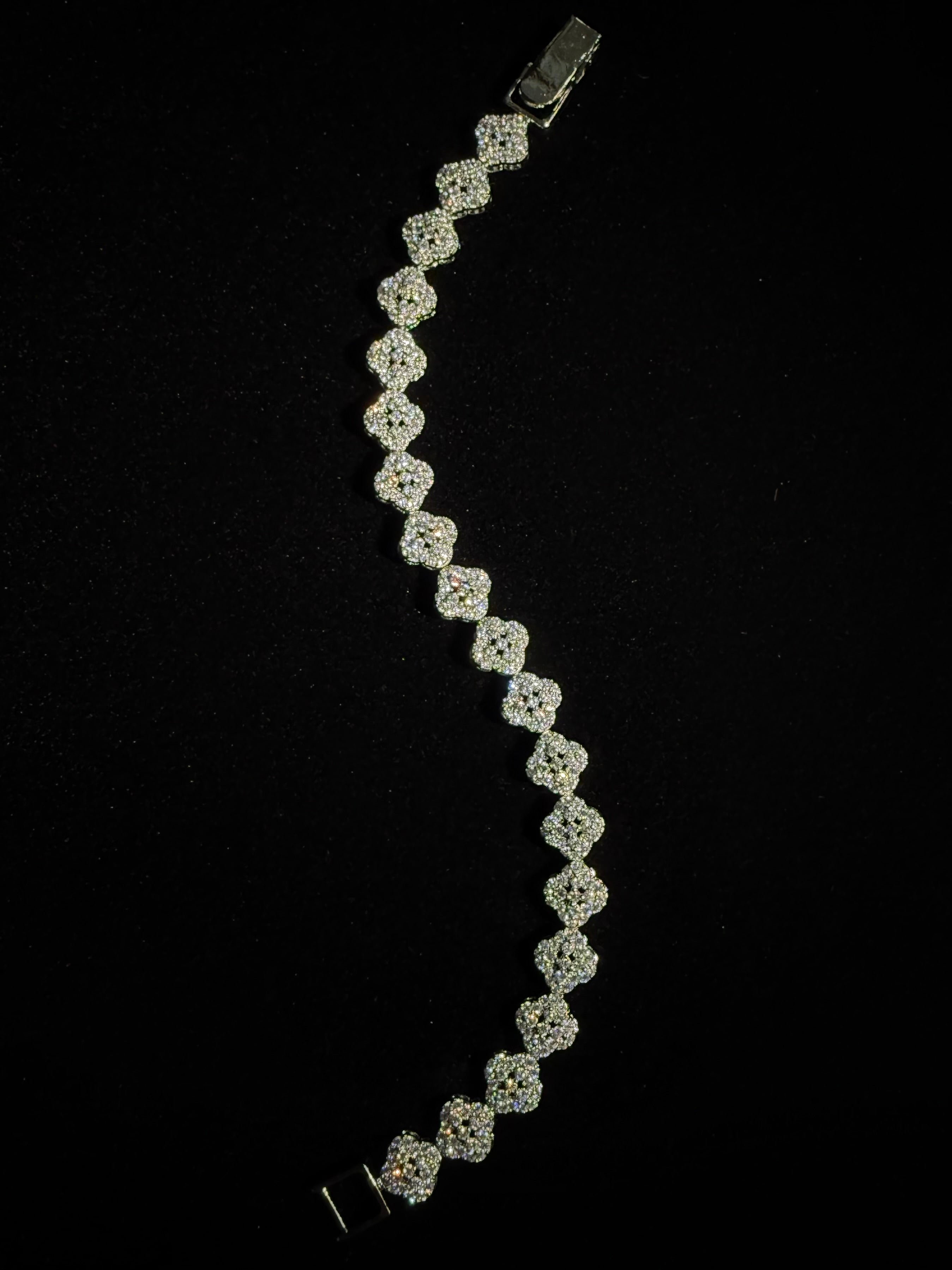 925 Silver Triangle Link Tennis Bracelet