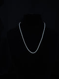 925 Silver Rhodium Plated Men’s Chain | 18 inch
