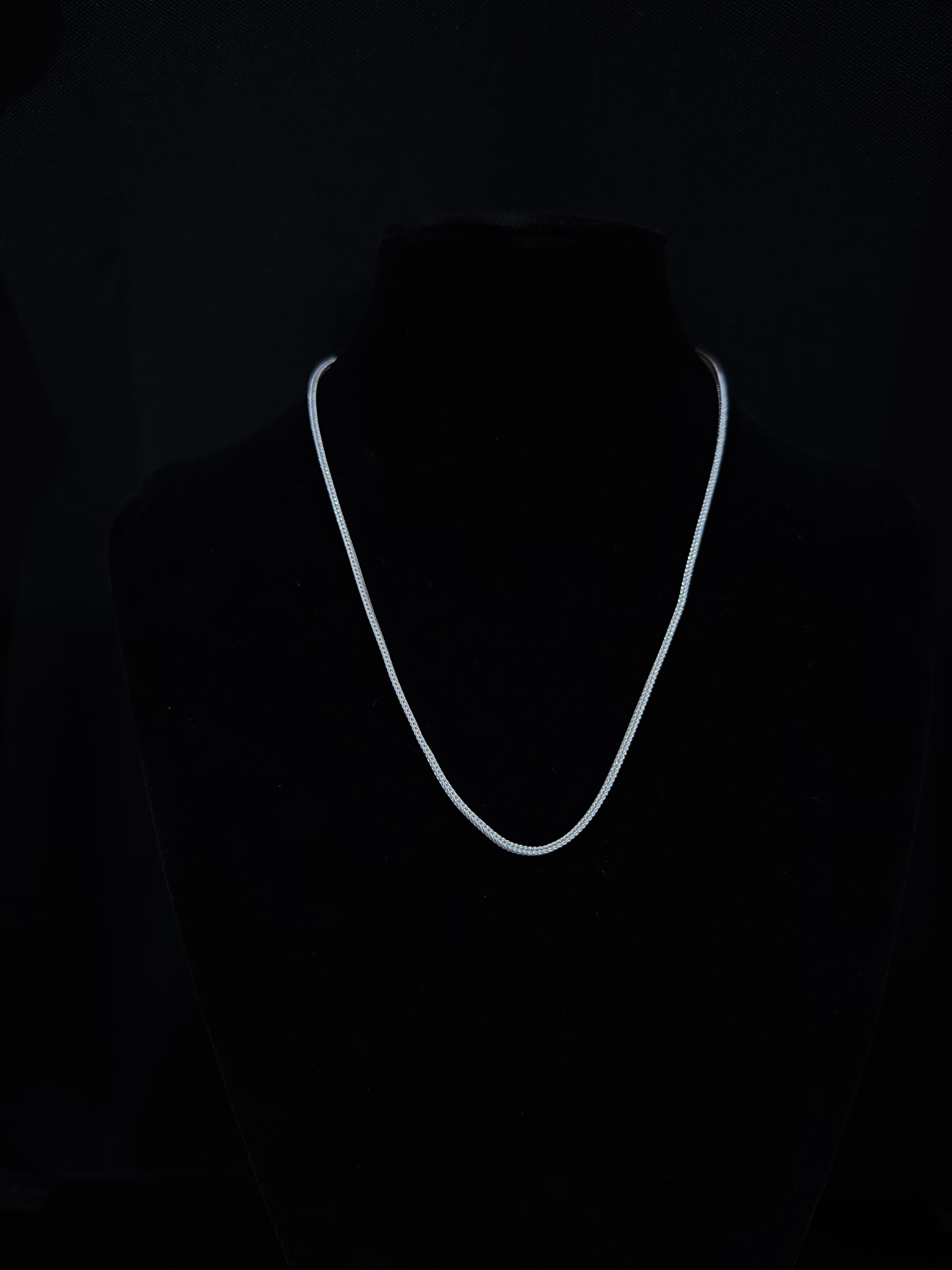 925 Silver Rhodium Plated Men’s Chain | 18 inch