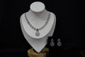 Royal Sapphire Inspired 925 Sterling Silver Jewelry Set