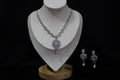 Royal Teardrop Sapphire Inspired 925 Silver Jewelry Set