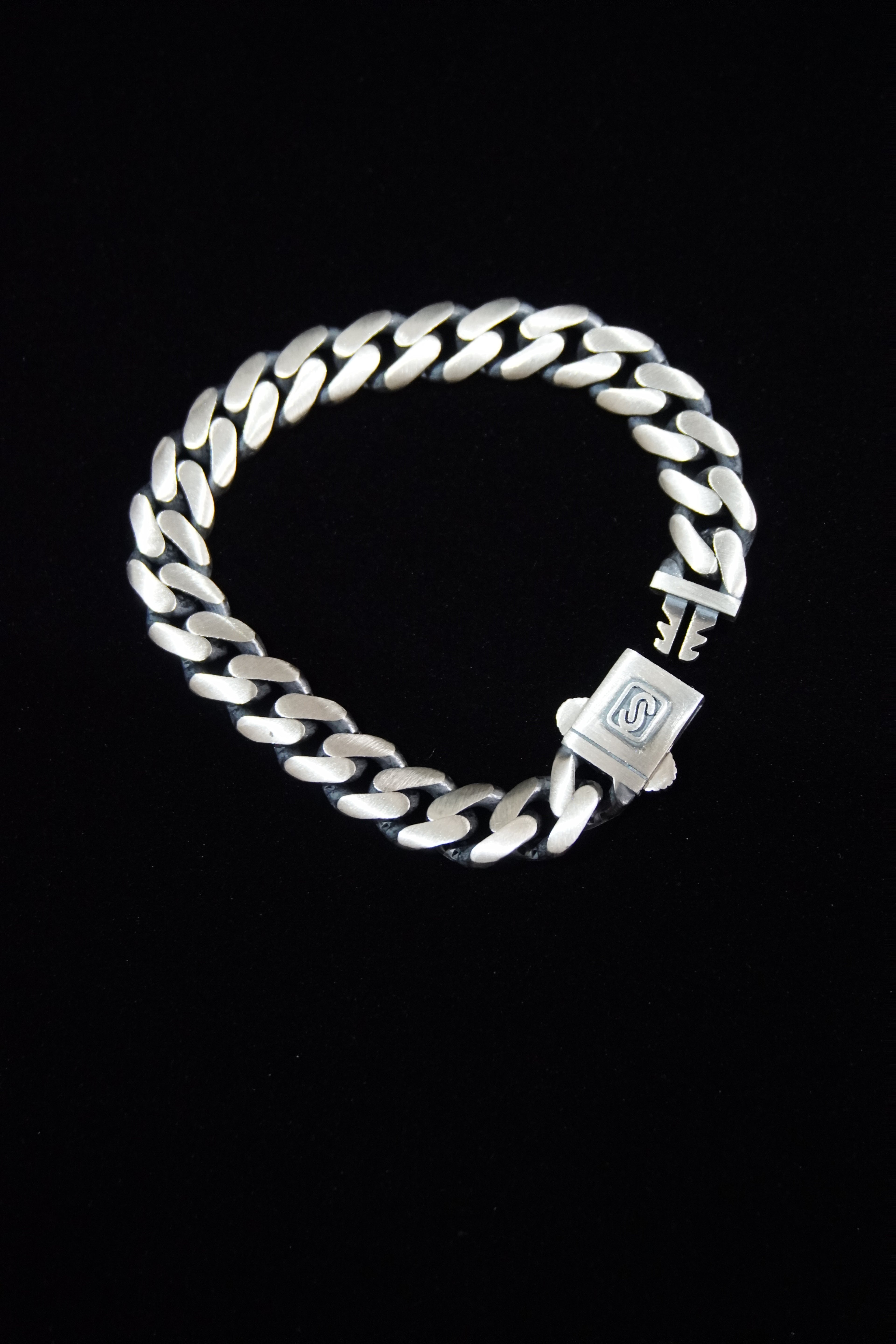 Matte Turkish 925 Silver Bracelet