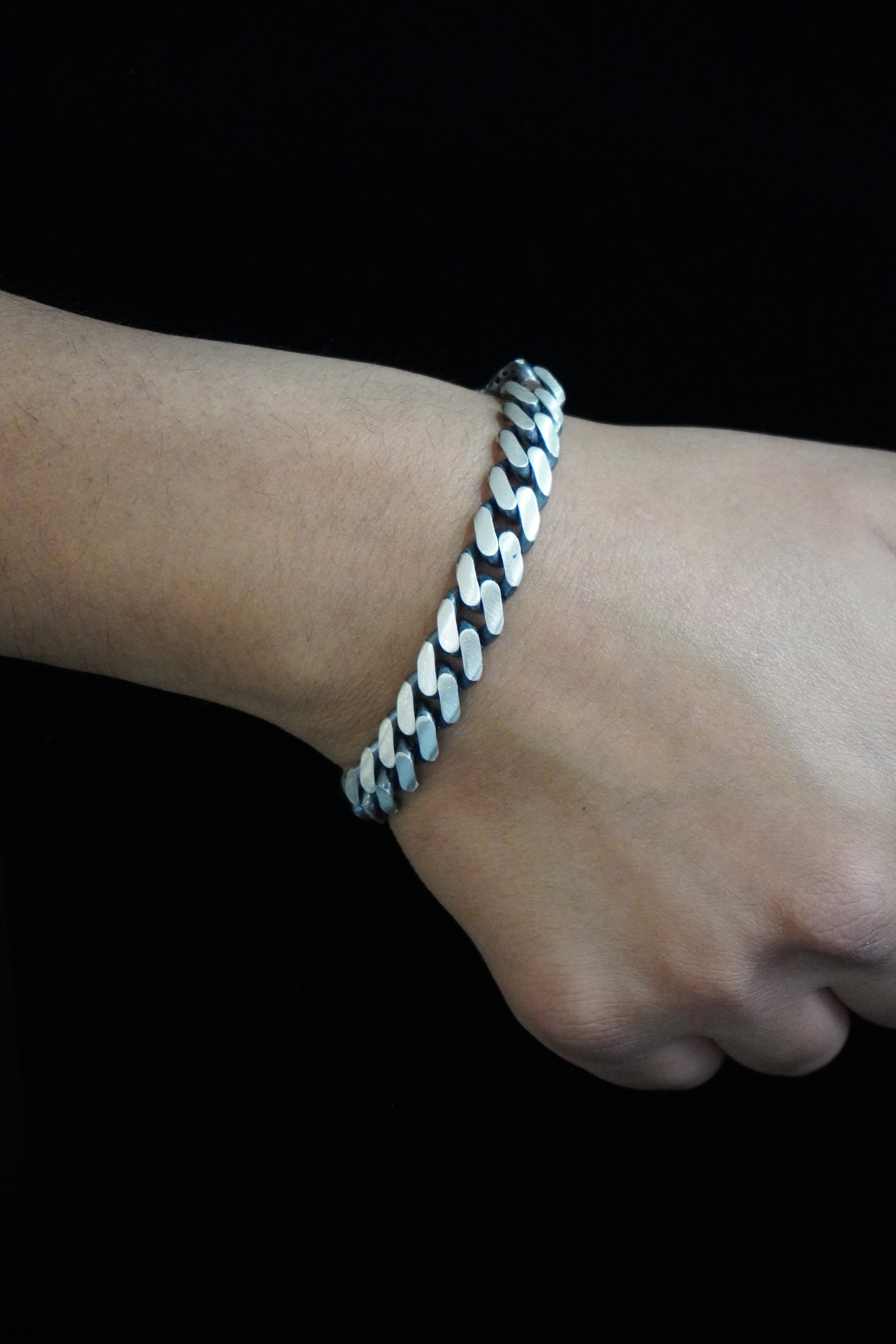 Matte Turkish 925 Silver Bracelet