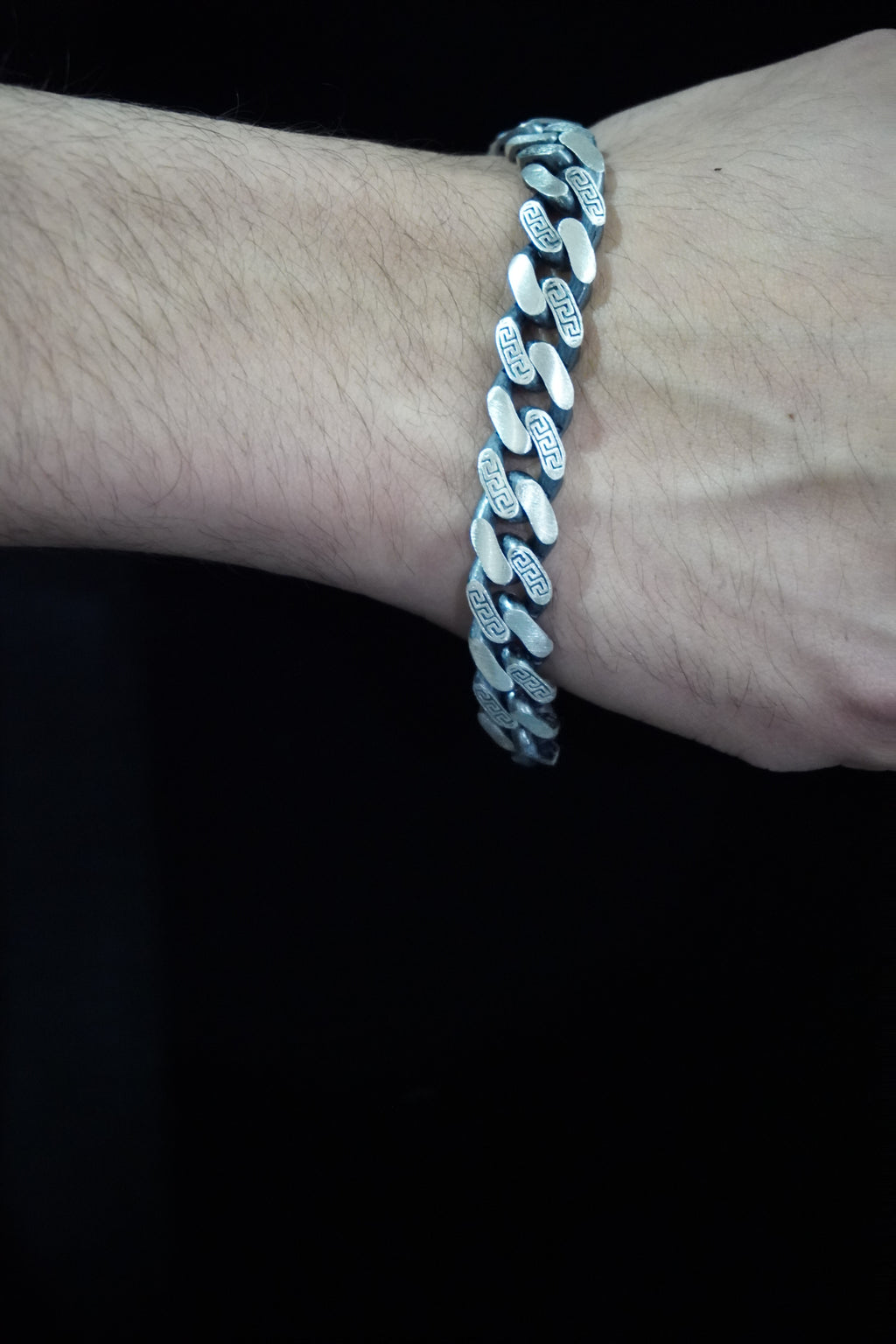 Matte Turkish 925 Silver Bracelet