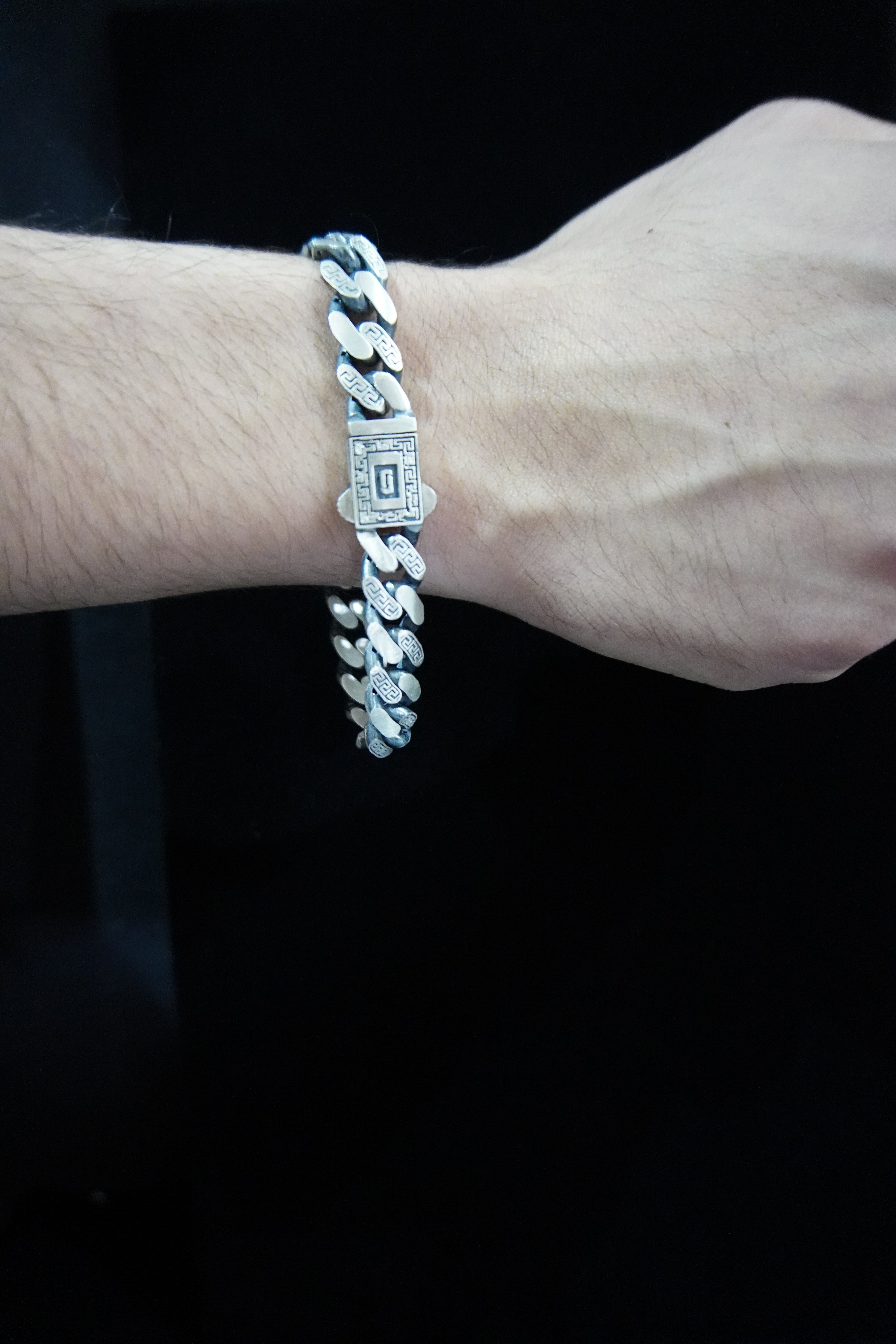 Matte Turkish 925 Silver Bracelet
