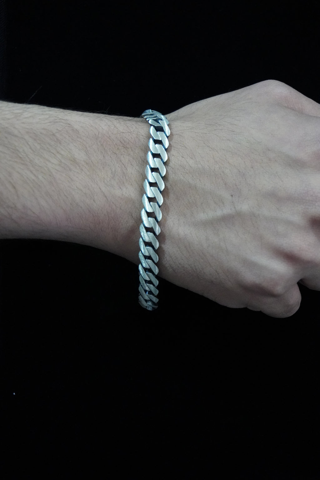 Matte Turkish 925 Silver Bracelet