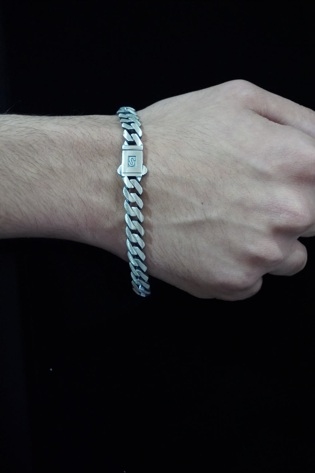 Matte Turkish 925 Silver Bracelet