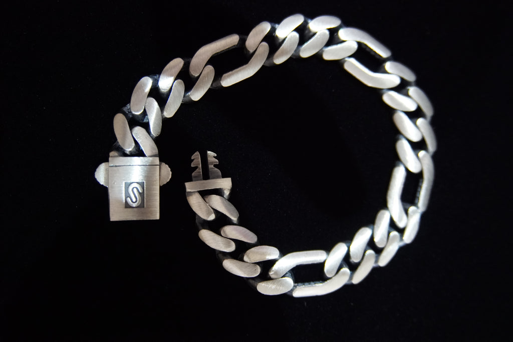 Matte Turkish 925 Silver Bracelet