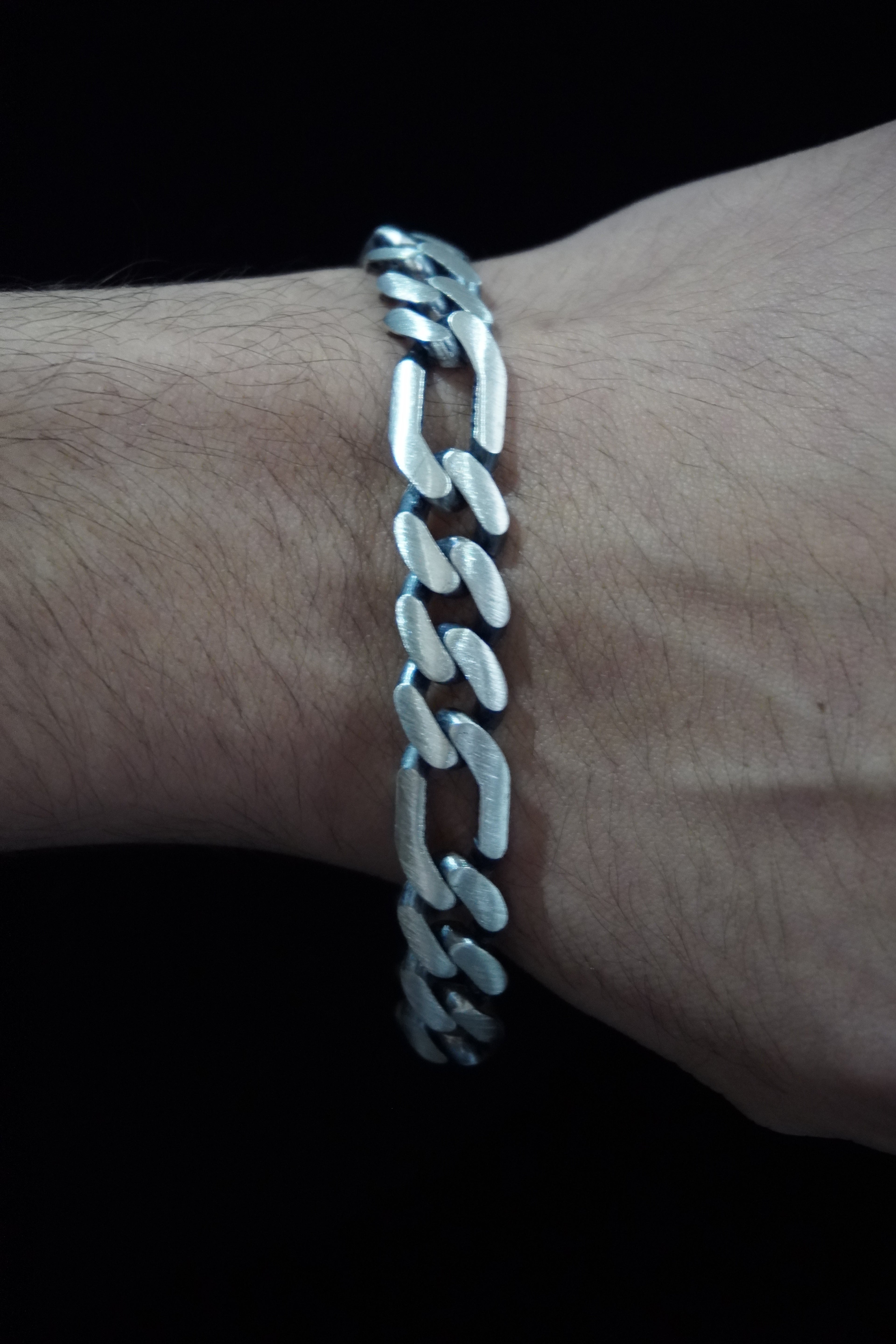 Matte Turkish 925 Silver Bracelet