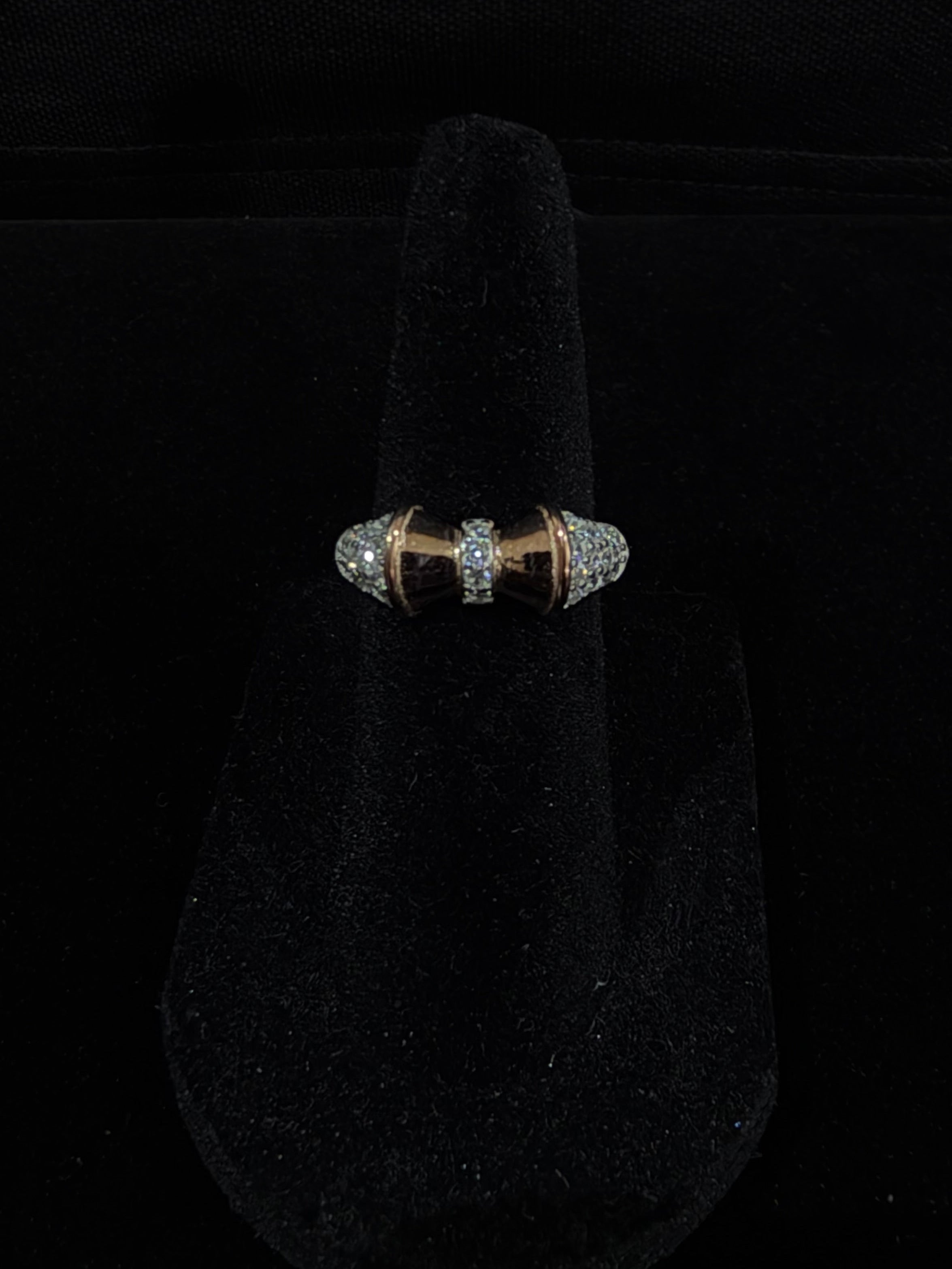 Knot Detail Ring in 925 Silver (size-6)