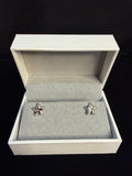 Starfish 925 Silver Earrings with CZ Stones