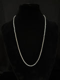 925 Silver Rhodium Plated Men’s Chain | 22 inch