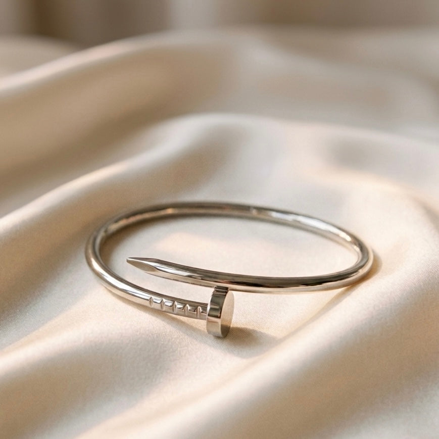 925 Silver Cartier Style Nail Bracelet for Women