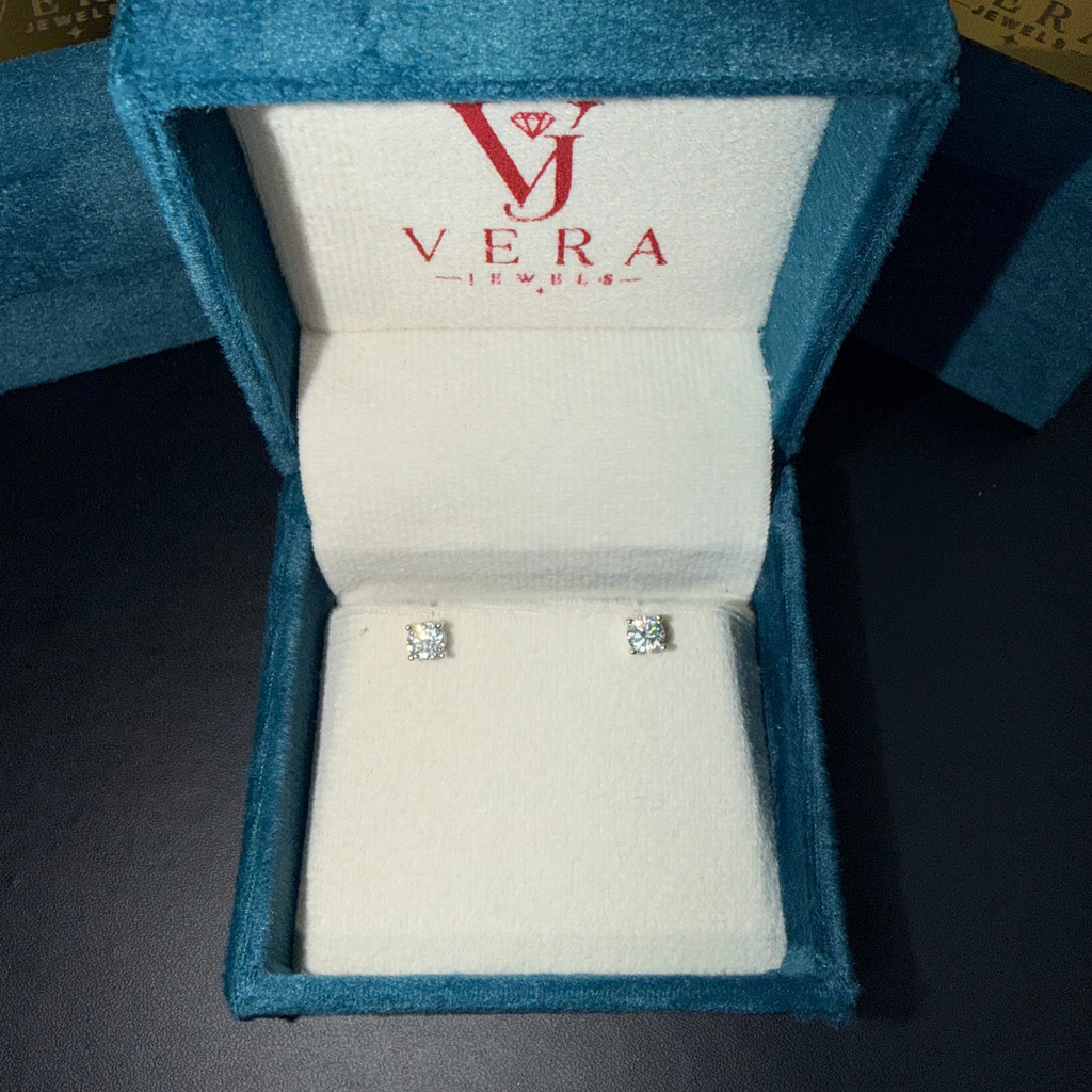 MOISSANITE 5.0 MM STUDS