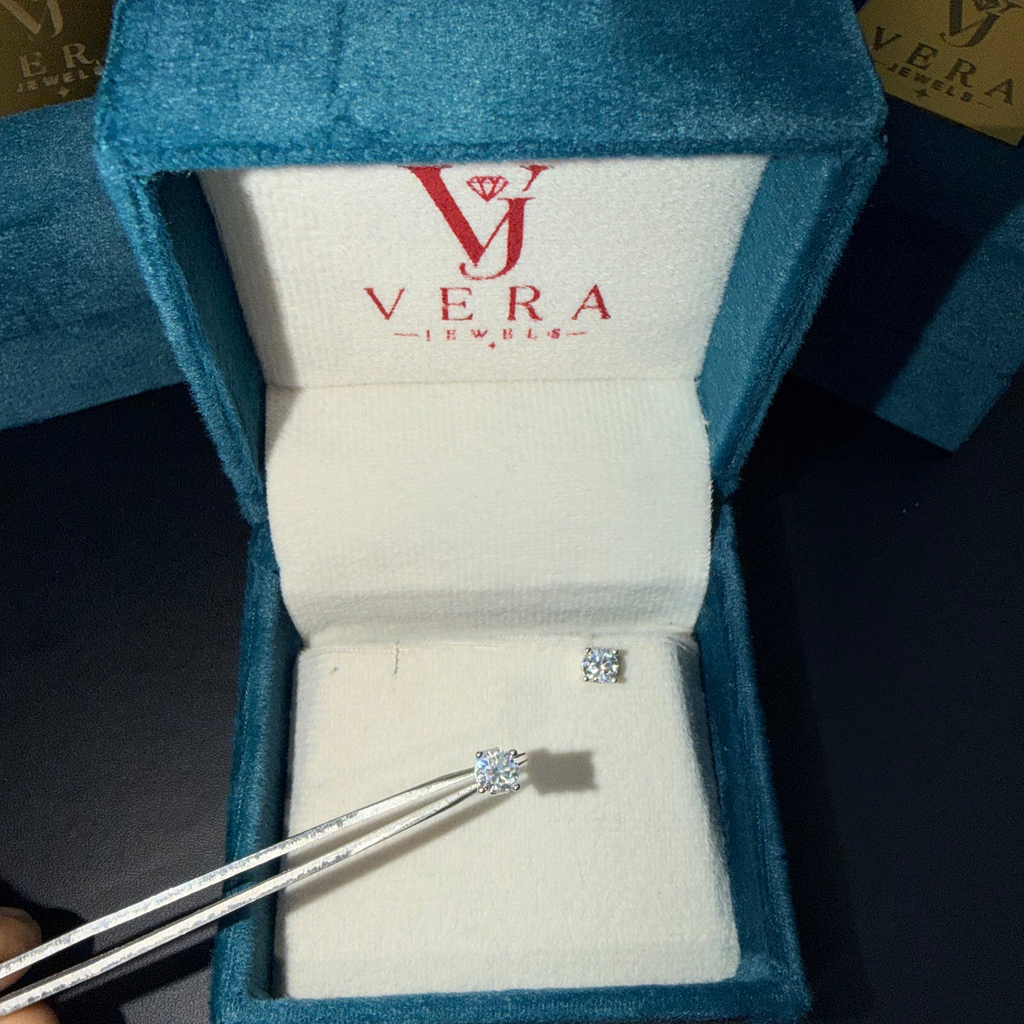 MOISSANITE 5.0 MM STUDS