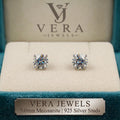 MOISSANITE 5.0 MM STUDS