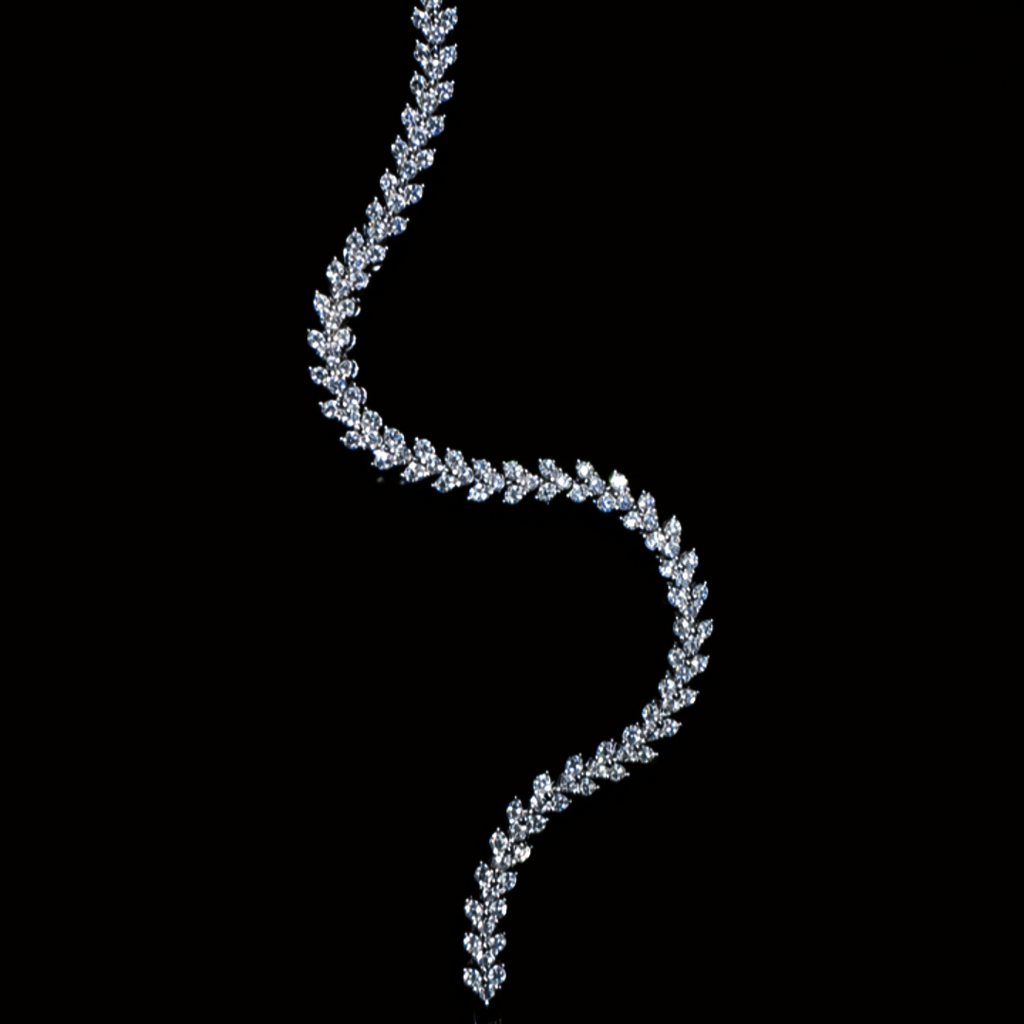 VVS Moissanite Heart Bracelet – 925 Silver