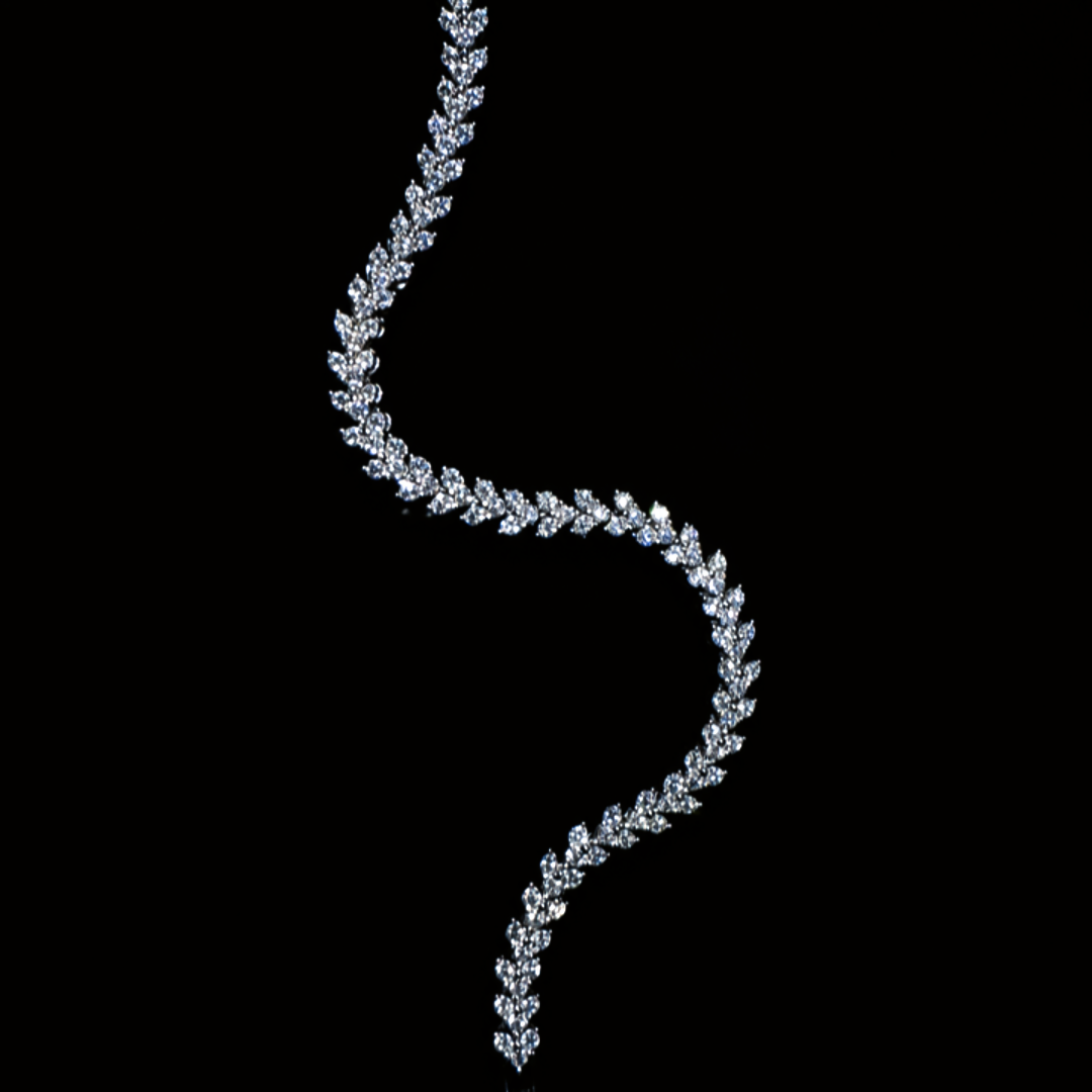 VVS Moissanite Heart Bracelet – 925 Silver