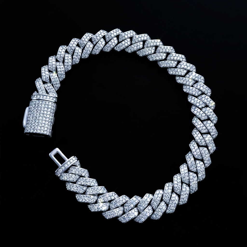VVS Cuban Moissanite Bracelet