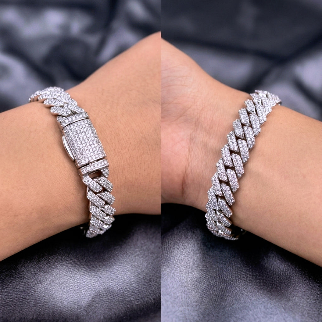 VVS Cuban Moissanite Bracelet